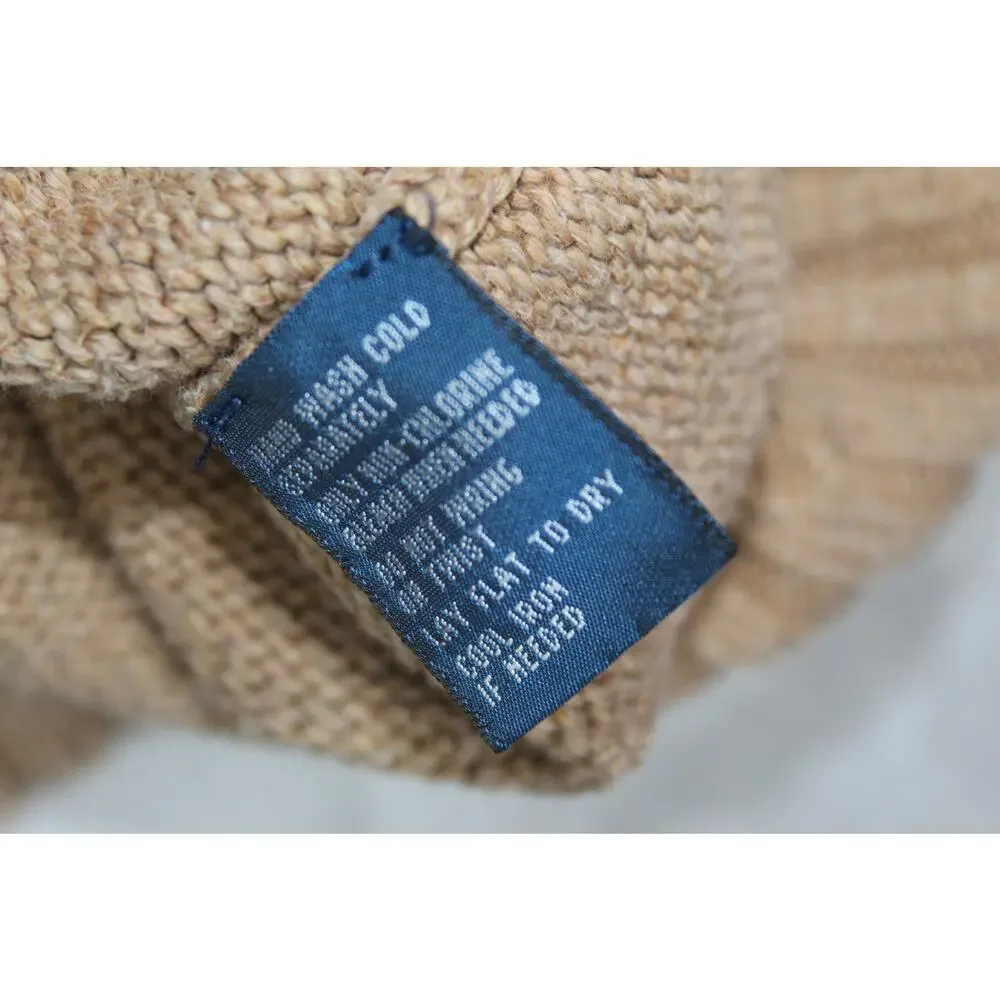 Polo Ralph Lauren Sweater Mens XXL Brown Cotton Classic Preppy Minimalist